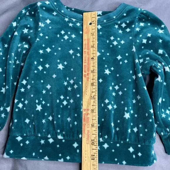 Carter's Teal Starry Pajama Set - Picture 9 of 12